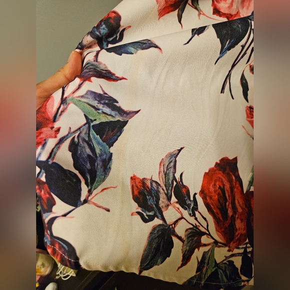 Black Collection High Low Floral Dress - Picture 2 of 6